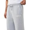 True Religion Men’s Baggy Super T Sweatpant – Signature Big T Stitching, Horseshoe Detail, Branded Patch(Heather Grey)