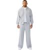 True Religion Men’s Baggy Super T Sweatpant – Signature Big T Stitching, Horseshoe Detail, Branded Patch(Heather Grey)