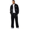 True Religion Men’s Baggy Super T Sweatpant – Signature Big T Stitching, Horseshoe Detail, Branded Patch(Jet Black)