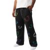 True Religion Men’s HS Big T Baggy Sweats – Drawstring Waist, Side Pocket