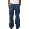 True Religion Men’s Vinny Nylon Big T Baggy Flap Pant 34” – Big T Stitching, Flap Back Pockets