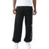 True Religion Men’s XL Logo Big T Baggy Jogger – Elasticized Waistband, Contrast Big T Stitching