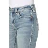True Religion Women’s Billie Mid Rise Straight Jeans with Super T Stitching(Penelope)