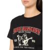 True Religion Women’s Short Sleeve Baby Tee – Classic Crew Neck T-Shirt(Jet Black)
