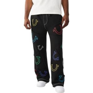 True Religion Men’s HS Big T Baggy Sweats – Drawstring Waist, Side Pocket