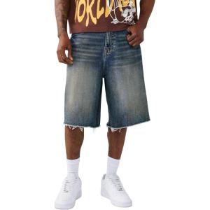 True Religion Men’s Mikey Super T Short – Relaxed Fit, Horseshoe Detailing