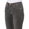True Religion Women’s Mid Rise Becca Boot Big T​(Charcoal)