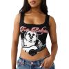 True Religion Women’s Cropped Tank(Jet Black)