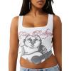 True Religion Women’s Cropped Tank(Optic White)
