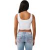 True Religion Women’s Cropped Tank(Optic White)
