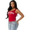 True Religion Women’s Crystal Square Neck Rib Tank(Salsa)