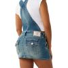 True Religion Women’s Denim Overall Dress – Stretch Denim, Fitted Silhouette