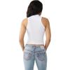 True Religion Women’s Notch Crop Tank – Racerback(White)