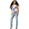 True Religion Women’s Notch Crop Tank – Racerback(White)