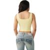 True Religion Women’s Printed Rib Tank Top(Lemon)