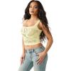 True Religion Women’s Printed Rib Tank Top(Lemon)