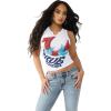 True Religion Women’s Notch Crop Tank – Racerback(White)