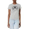 True Religion Women’s Horseshoe Crew Neck Tee(Heather Grey)