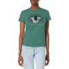 True Religion Women’s Horseshoe Crew Neck Tee(Sage Brush)