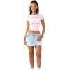 True Religion Women’s Cap Sleeve Baby Tee – Soft Cotton Blend T Shirt, Stretch Fabric, Flattering Fit(Orchid Pink)