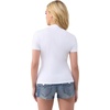 True Religion Women’s Crystal Trt Classic Crew Neck – Soft Cotton Blend, Comfortable Fit, Flattering Style(Optic White)