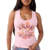 True Religion Women’s OG SRS Halter Tank – Cotton Stretch Fabric, Halter Design, Flattering Fit(Orchid Pink)