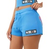 True Religion Women’s Sporty Mesh Shorts – Polyester Blend, Comfortable Fit, Soft Feel(Super Sonic)