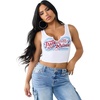 True Religion Women’s Rib Notch Tank – Soft Stretch Fabric Tank Top, Ribbed Texture, Flattering Fit(Optic White)