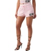True Religion Women’s Sporty Mesh Shorts – Polyester Blend, Comfortable Fit, Soft Feel(Orchid Pink)