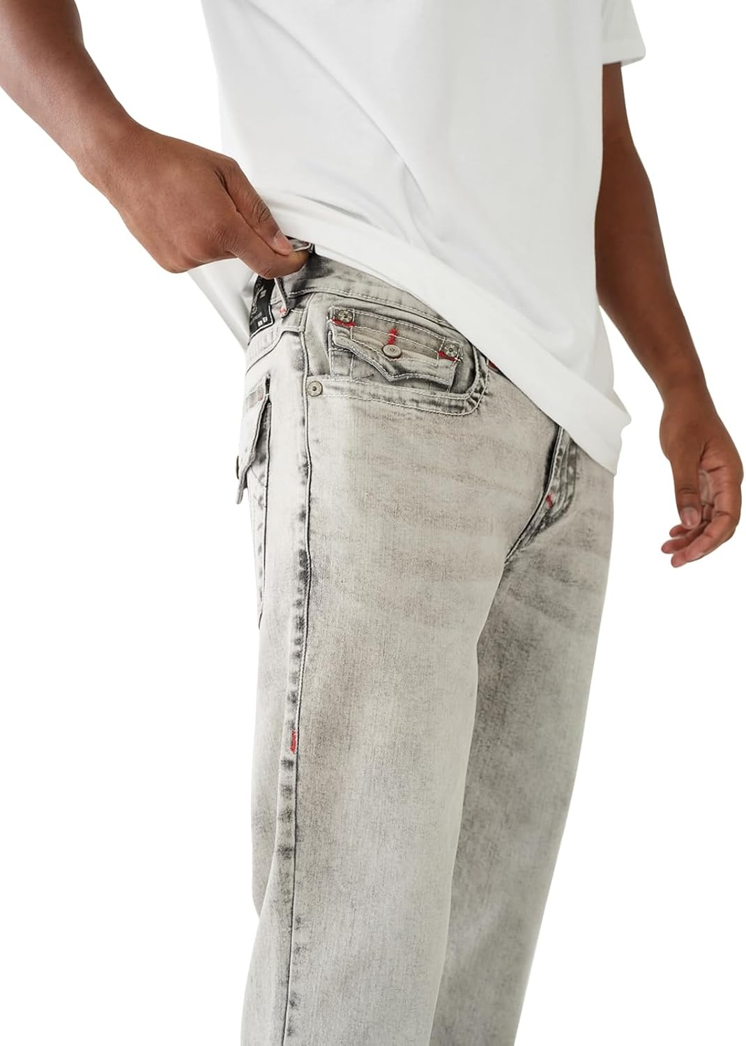 image:imageTrue Religion Mens Ricky No Flap SnGallatin Grey Wash