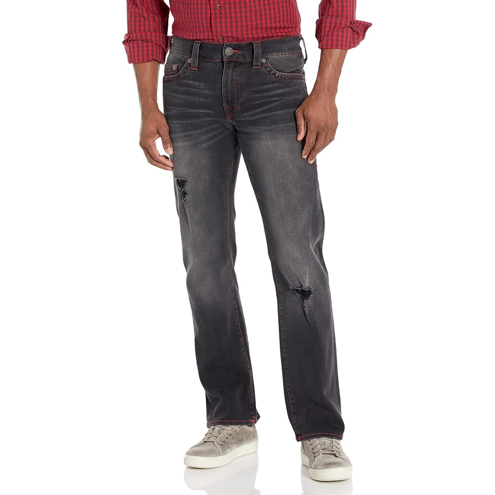 image:imageTrue Religion Mens Ricky No Flap SnPeriodic Black Wash Rips