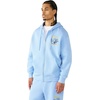 True Religion Men’s Logo Zip Hoodie – Cotton Blend Sweatshirt, Full Zip, Comfortable & Warm Fit(Blue Bell)