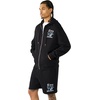 True Religion Men’s Logo Zip Hoodie – Cotton Blend Sweatshirt, Full Zip, Comfortable & Warm Fit(Jet Black)