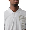 True Religion Men’s Old English TR Pique Polo – 100% Cotton, Comfortable Fit, Lightweight Feel(Heather Grey)