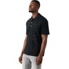 True Religion Men’s Old English TR Pique Polo – 100% Cotton, Comfortable Fit, Lightweight Feel(Jet Black)