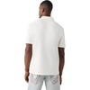 True Religion Men’s Old English TR Pique Polo – 100% Cotton, Comfortable Fit, Lightweight Feel(Winter White)