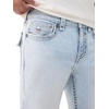 True Religion Men’s Ricky Ropestitch Flap 34 in Jeans – Premium Denim, Stretch Fabric, ClaShort Sleeveic Fit(Coastline Ash Light Wash)