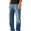 True Religion Men’s Ricky Super T Flap 34 in – Premium Stretch Denim, Great Fit, Durable Design(Nocturne Drive Drk Wsh W/ Rips)