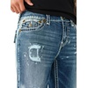 True Religion Men’s Ricky Super T Flap 34 in – Premium Stretch Denim, Great Fit, Durable Design(Nocturne Drive Drk Wsh W/ Rips)