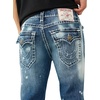 True Religion Men’s Ricky Super T Flap 34 in – Premium Stretch Denim, Great Fit, Durable Design(Nocturne Drive Drk Wsh W/ Rips)