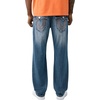True Religion Men’s Ricky Super T Flap 34 in(Court Crash Med Indigo Wash)
