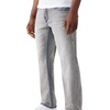 True Religion Men’s Ricky Super T Flap Straight Jeans – Cotton Blend, Straight Fit, Flap Pocket Detail(Orbit Dusk Grey Wash)