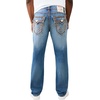 True Religion Men’s Ricky Super T Rope Flap 34 in Jeans – Stretch Denim, Bootcut Fit, Durable(Court Crash Medium Wash)