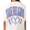 True Religion Men’s Short Sleeve Buddha Knit Henley – 100% Cotton, Lightweight Feel, Comfortable Fit(Winter White)