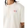 True Religion Men’s Short Sleeve Buddha Knit Henley – 100% Cotton, Lightweight Feel, Comfortable Fit(Winter White)