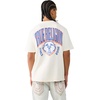 True Religion Men’s Short Sleeve Buddha Knit Henley – 100% Cotton, Lightweight Feel, Comfortable Fit(Winter White)