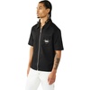 True Religion Men’s Short Sleeve Full Zip Buddha Shirt – 100% Cotton, Short Sleeve, Full Zip Design(Black)