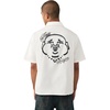 True Religion Men’s Short Sleeve Full Zip Buddha Shirt – 100% Cotton, Short Sleeve, Full Zip Design(Winter White)