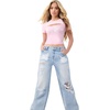 True Religion Women’s Buddha Ruch Top Shirt – 96% Cotton 4% Elastane, Soft Stretch Knit, Premium Comfort(Orchid Pink)