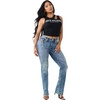True Religion Women’s Crystal Cut Out Rib Top – Rib Knit, Soft Stretch Fabric, Modern Silhouette(Jet Black)